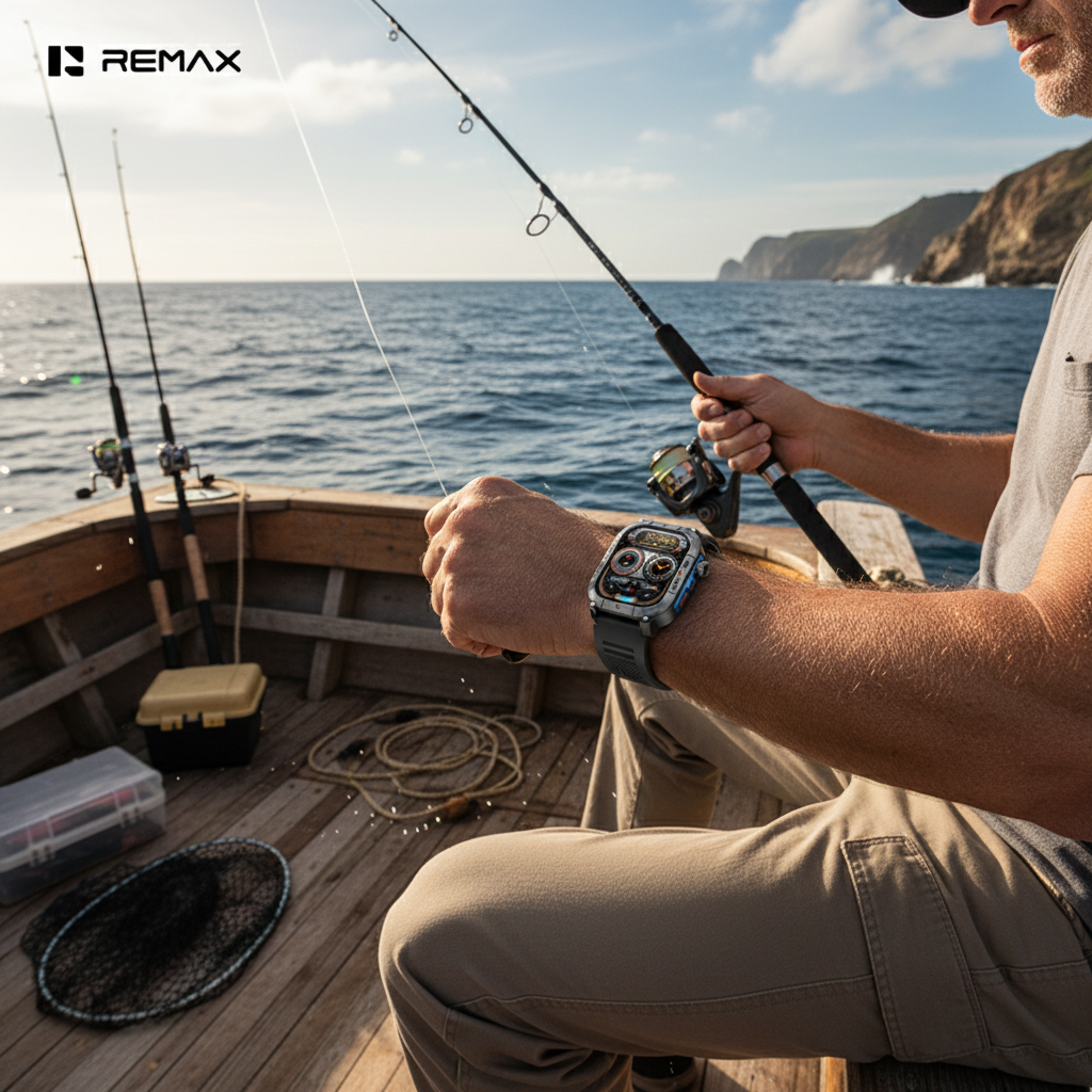 REMAX WATCH30 Sea Fishing Lifestyle Image