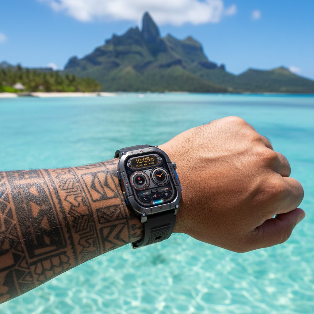 REMAX WATCH30 with Marquesan Tattoo in Bora Bora